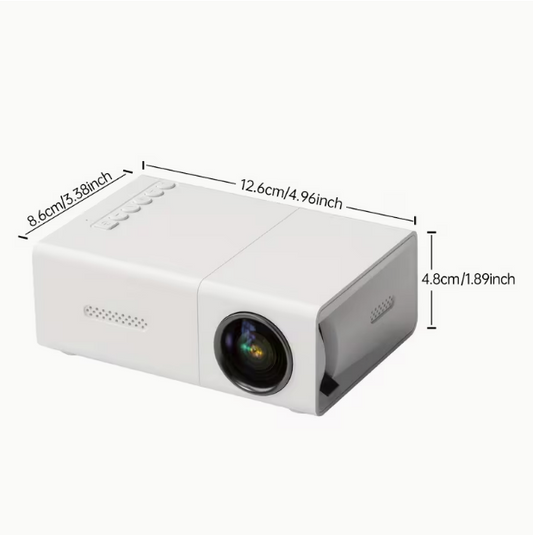 Kompaktný mini projektor pre domáce použitie, USB káblový kino projektor, kompatibilný s USB, smartfónmi, iPadmi, TV boxmi a notebookmi – vysokorozlišovací video projektor pre filmy a prezentácie