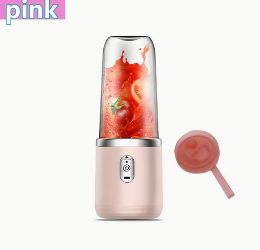 1 ks Prenosný nabíjateľný mini športový odšťavovač, multifunkčný domáci mixér, automatický malý elektrický výrobník smoothie s funkciou drvenia ľadu, kuchynský robot – ideálny darček na Vianoce a Halloween
