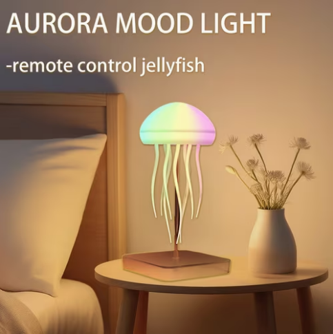 1ks, Lampa Medúza, Lampa Medúza s Tancujúcimi Nohami, RGB Gradientná Nočná Lampa Medúza s Diaľko