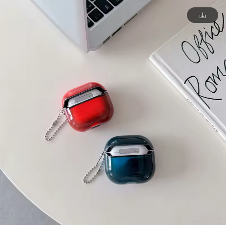 Luminous Shiny Quicksand Earphone Case Cover for AirPods Airpod Pro 4 3 2 Luxury Headphone Moving Sand Funda Protective Hard Bag