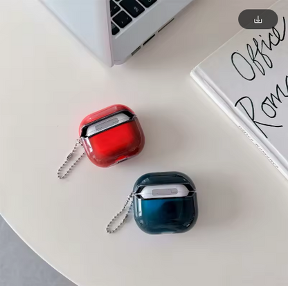 Luminous Shiny Quicksand Earphone Case Cover for AirPods Airpod Pro 4 3 2 Luxury Headphone Moving Sand Funda Protective Hard Bag